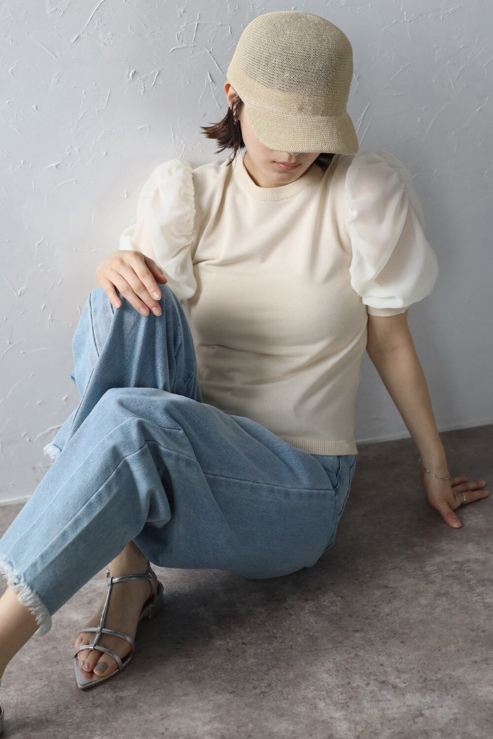 日焼け止めストローベースボールキャップ 3色入 - liwisi