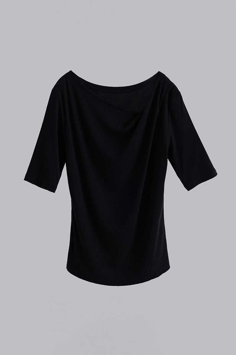 アシンメトリーボリュームTシャツ 3色入 - liwisi