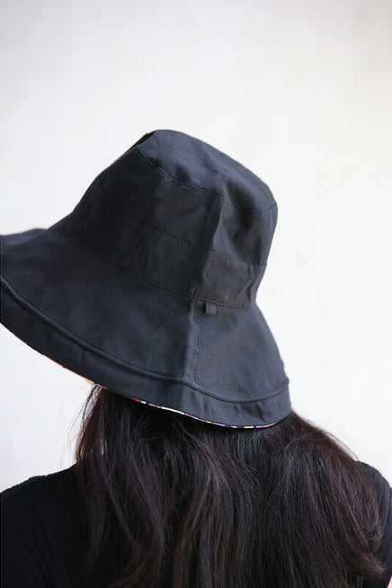 2WAY着方 花柄日焼け止めバケットハット 2色入 - liwisi