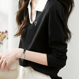 Skipper Collar Heart Logo Embroidered T-Shirt