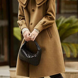 Peter Pan Collar Double-Layer Wool Coat