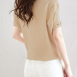 Solid Color Loose Fitting Knitted Sweater