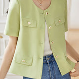 Elegant Short Sleeve Jacket