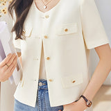 Elegant Short Sleeve Jacket