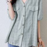 V-Neck Chiffon Shirt