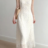 French Lace Spaghetti Strap Dress
