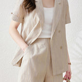 Striped Color Block Three-Piece Set