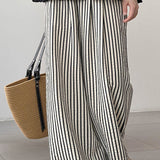 Loose Straight Stripe Pants