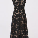 Diamond pearl lace dress