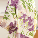 Round neck printed drop shoulder shirt
