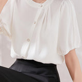 Minimalist asymmetric design shirt