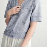 French-style short sleeve jacket