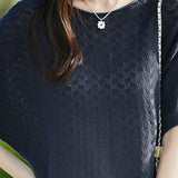 Loose-fitting versatile pure cotton short sleeve T-shirt