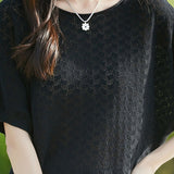 Loose-fitting versatile pure cotton short sleeve T-shirt