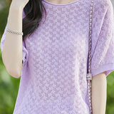Loose-fitting versatile pure cotton short sleeve T-shirt