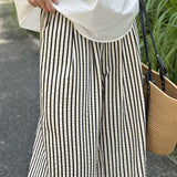 Loose Straight Stripe Pants