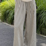 Loose Straight Stripe Pants