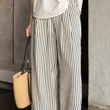 Loose Straight Stripe Pants