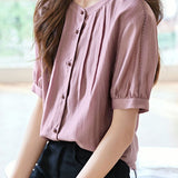 Elegant pleated shirt