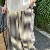 Loose Straight Stripe Pants