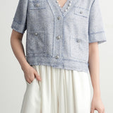 French-style short sleeve jacket