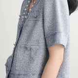 French-style short sleeve jacket