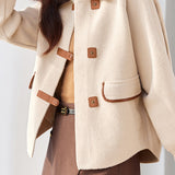 Versatile color-contrasting cardigan